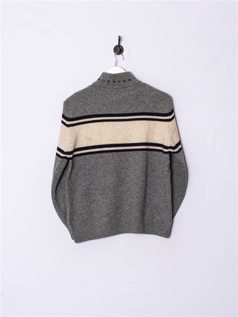 zip sweater burberry|Burberry oversized sweater.